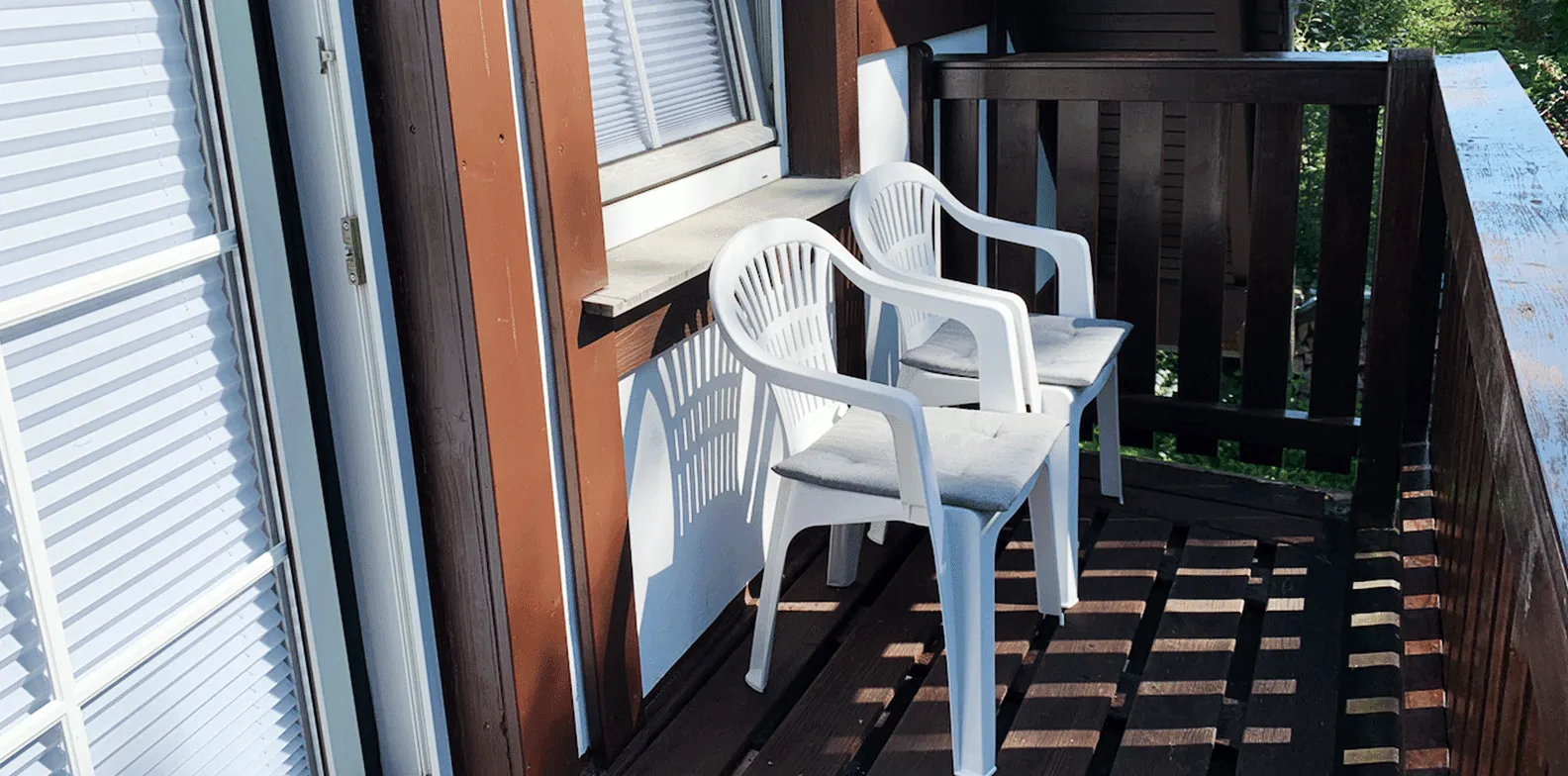 Balkon der Ferienvilla