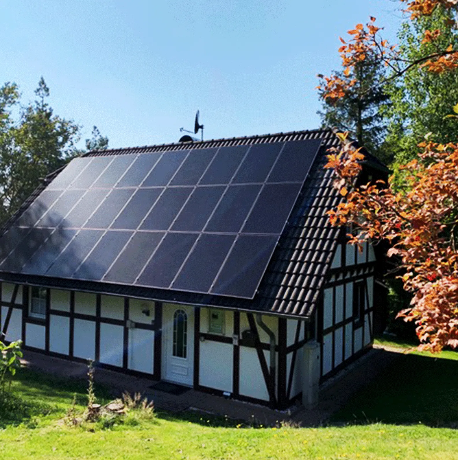 Die Kleine Ferienvilla mit Solarpanels